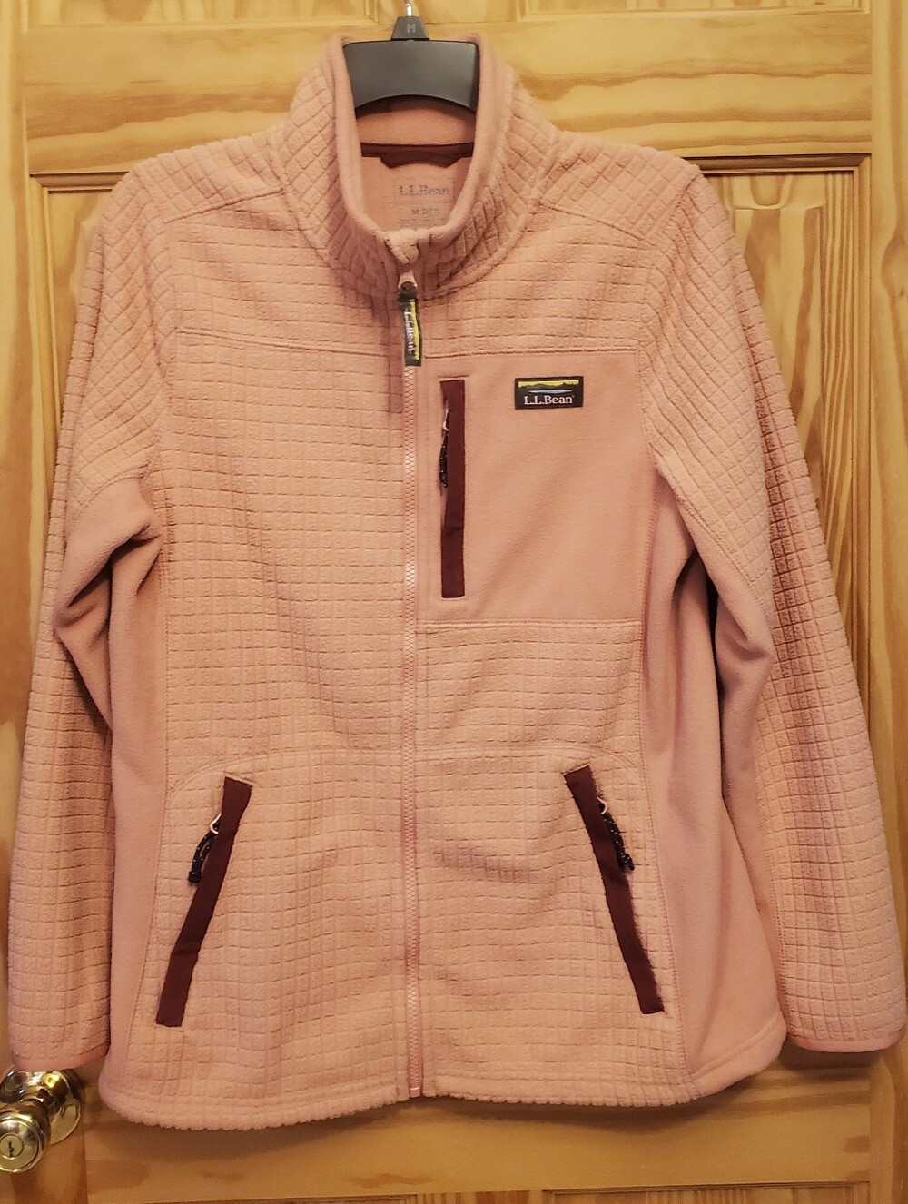 L L Bean Womens Mountain Classic Windproof Fleece Jacket Coat Medium